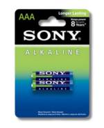 SONY AAA 1.5V Long Lasting Alkaline Battery - 2 Pcs Pack (Non Rechargeable)