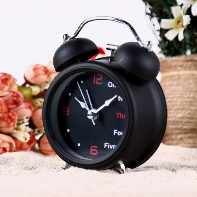Alarm Clock Twin Bell Table Clock Loud Alarm