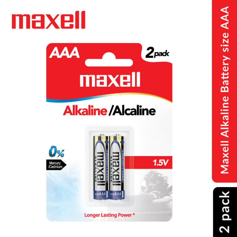 Maxell Alkaline 1.5V AAA Battery 2pcs