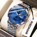 Poedagar 978 Luxury Men's Quartz Watch Waterproof Luminous Date Week Sport Stainless Steel