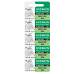 Seizaiken 1.55V Zero percent Hg Silver Oxide Watch Battery (5 Batteries) - 364 SR621SW