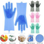 Silicone Dish Washing Kitchen Hand Gloves - Hand Gloves - Simplify Dishwashing With The Silicone Kitchen Hand Gloves - Providing Convenience(Any color)