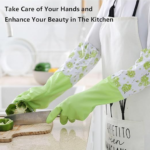 Long Silicone Kitchen Gloves with Inner Foam Padding, Thick, Waterproof and Non-Slip Hand Protection