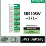 SEIZAIKEN SR920SW / 371 1.55V High Quality Silver Oxide Button Cell Watch Battery 5Pcs