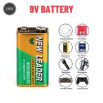 New Leader 9v Extra Heavy Duty 0 Percent Mercury Battery