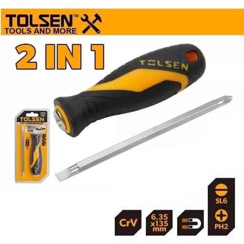 TOLSEN 2 In 1 Screwdriver Set 20042
