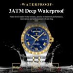 POEDAGAR 675 Fashion Business Men’s Watch Luminous Waterproof Week Date Luxury Man