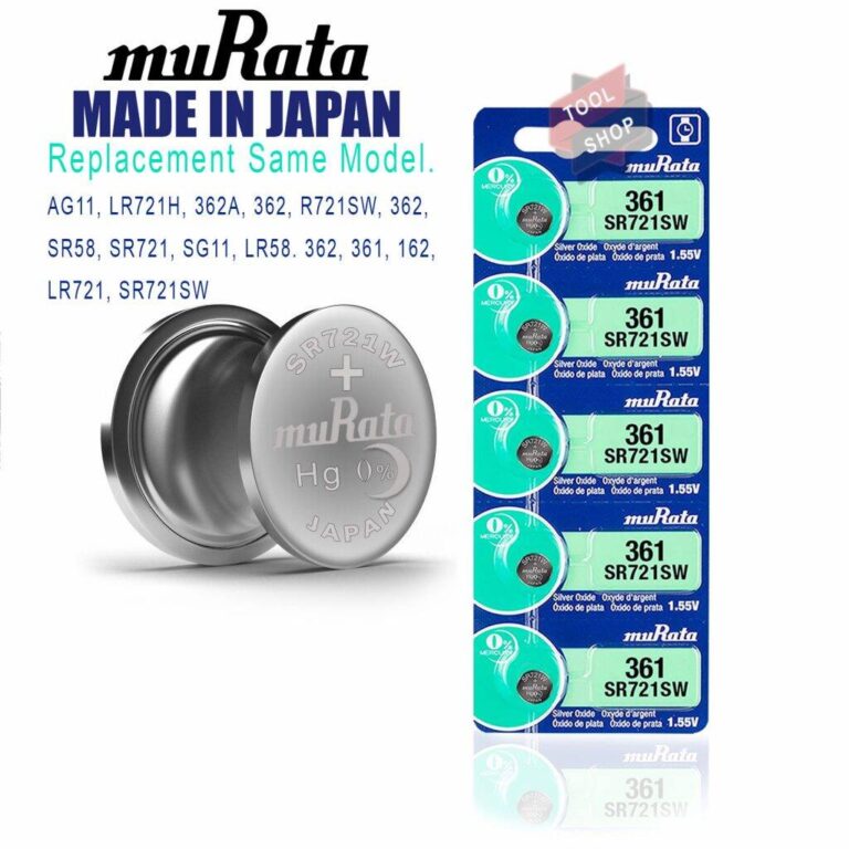Murata SR721SW / 362 1.55V Silver Oxide Button Cell Watch Battery 5Piece