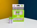 Rechargeable Lithium Battery Type AA 2 Pcs In 1 Card