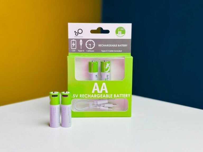Rechargeable Lithium Battery Type AA 2 Pcs In 1 Card