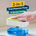 2-in-1 Soap Pump Station with Sponge Holder – Clean and Convenient