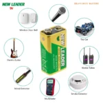 New Leader 9v Extra Heavy Duty 0 Percent Mercury Battery