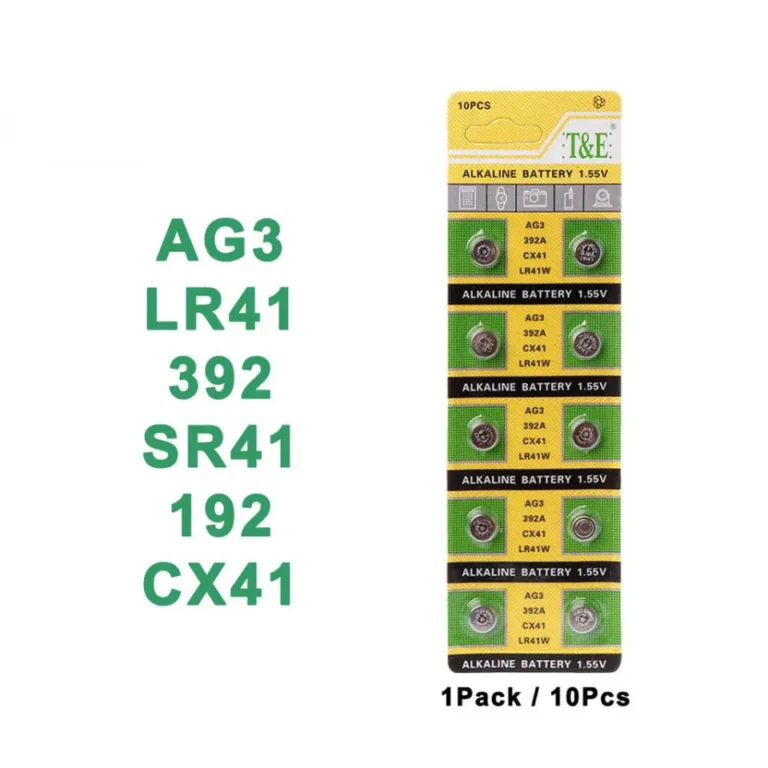 Alkaline AG3 LR41 392 1.5V Button Cell Battery 10Pcs