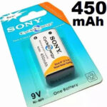 Sony 9V Rechargeable Battery - 450mAh