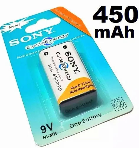 Sony 9V Rechargeable Battery - 450mAh