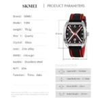 SKMEI 9364 Luxury Sport Quartz Jap movt luminous hollow men’s waterproof Watch