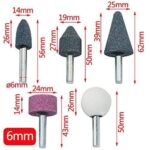 Multifunction Rotary Mounted Stone Set 10 Pcs 1/4″ Shank Rotary Grinder Polishing Grinding Sharpening Engraving Tools Accessories Kit