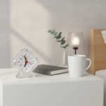 Be Chanda Alarm Table Clock Be White