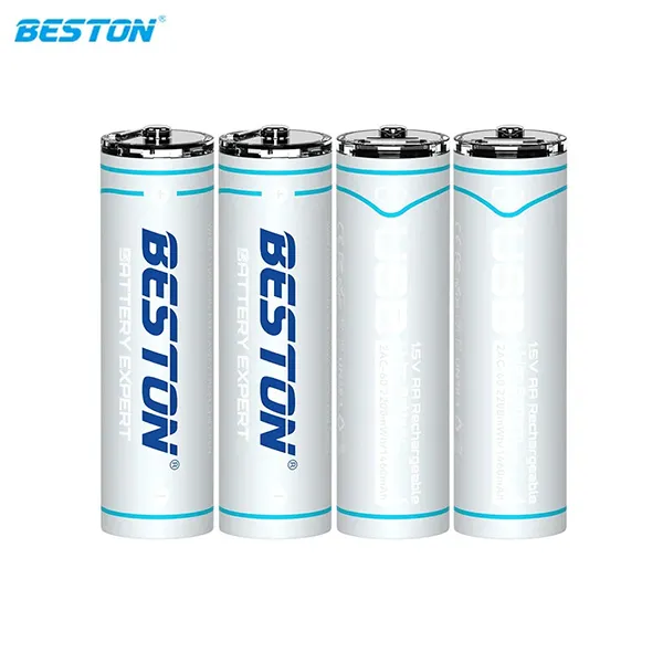 Beston 1.5V AA Lithium USB-C Rechargeable Battery 2200mWh 4PCS