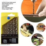WHITE HSS STEEL 13Pcs Set Of HSS Drill Bit Set 1.5-6.5mm Twist Drill Bit 1/16-1/4 Inch Tool Sets Drill Bit For 775 Motor Wood Work Drill Chuck