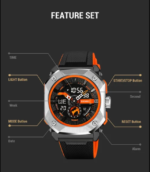 Skmei 2272 Silicon Strap Sports Analog Digital Men's Watch