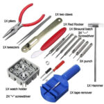 Watch Repair Tools Kits Accessories Set Adjustable Watch Link Pin Remover Watch Band Repair Tool 16 pcs Tools Set