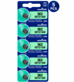 Murata SR721SW / 362 1.55V Silver Oxide Button Cell Watch Battery 5Piece