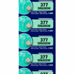 Xin Huang 377 SR626SW 1.55V Silver Oxide Watch Button Cell Lithium Battery - 5 Pcs