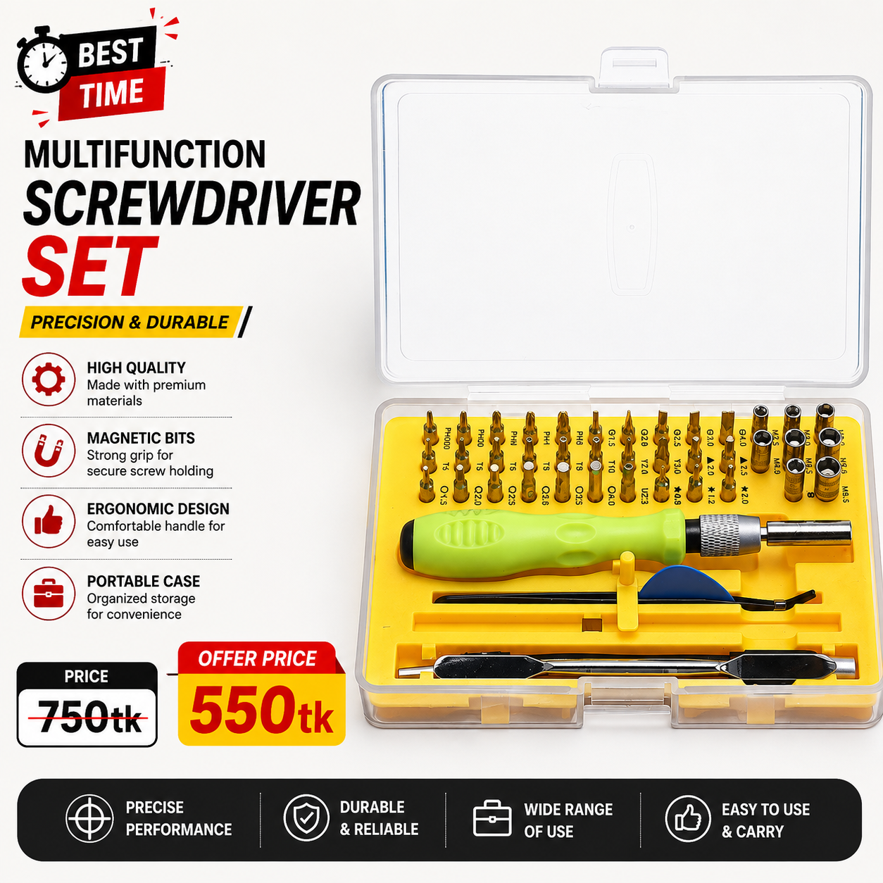 42-in-1 Multi-purpose Precision Screw Driver Set Repair Tool 42-in-1 Multi-purpose Precision Screw Driver Set Repair Tool