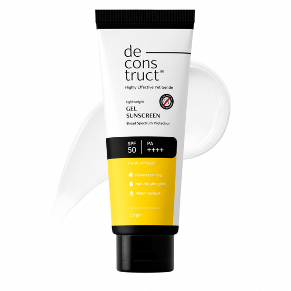 Deconstruct Lightweight Gel Water Resistant Sunscreen for Oily Skin SPF 50 PA+++50gm
