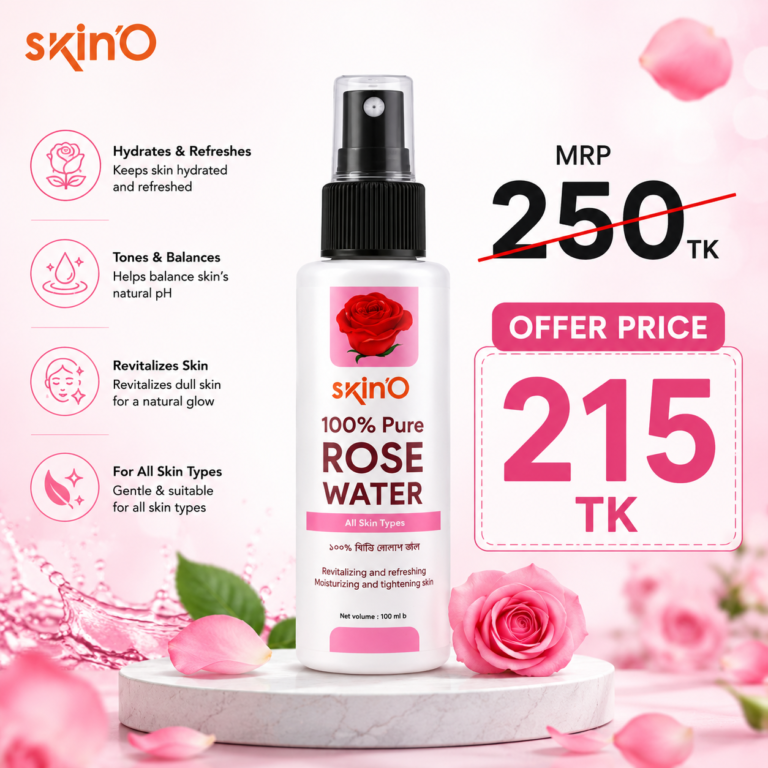 skinO 100% Pure Rose Water 100ml