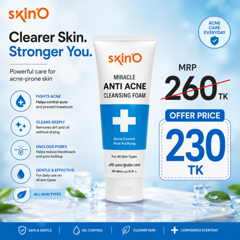 skinO Miracle Anti Acne Cleansing Foam 100ml