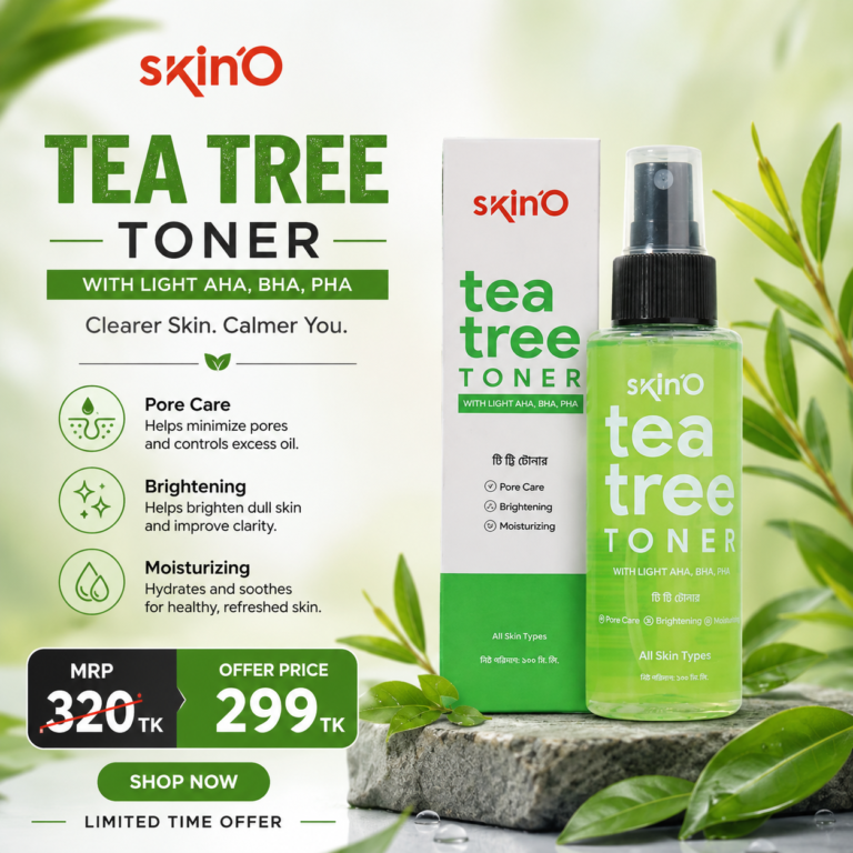 skinO Tea Tree Toner With (Light AHA,BHA,PHA) 100ml