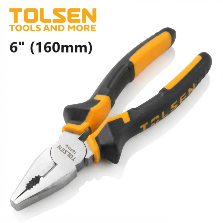 TOLSEN 6" Combination Pliers (6 inch or 160mm ) TPR Handle Model No: 10000