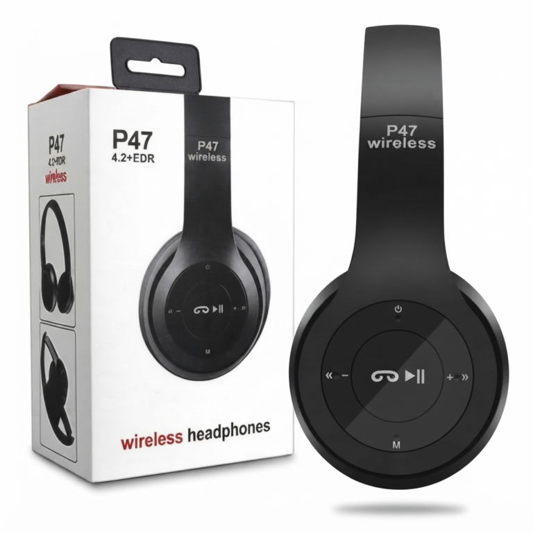 P47 Headband Foldable Stereo Bluetooth Headphones Wireless Headse - Neckband