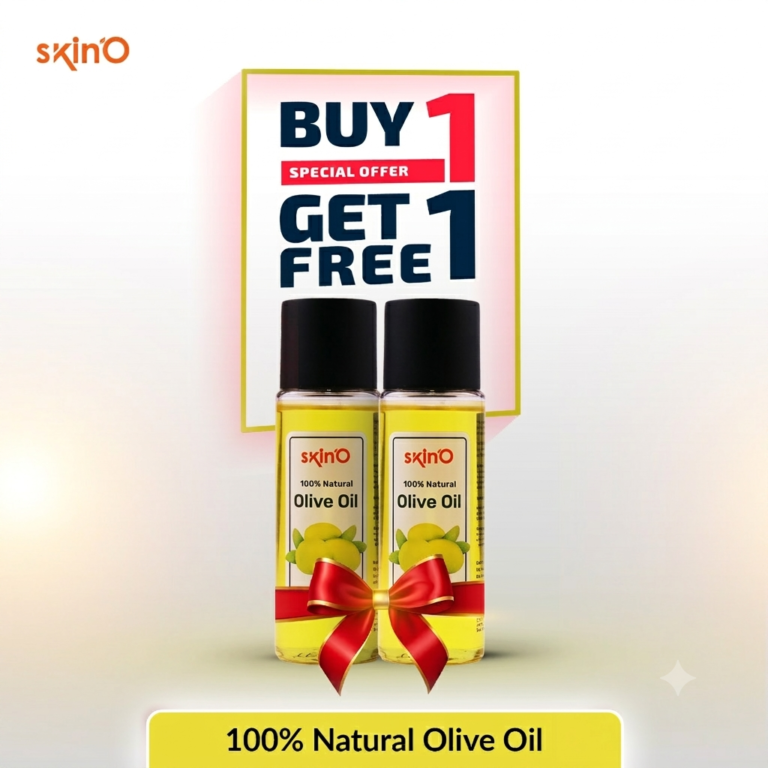 Buy 1 Skin'O 100% Organic Olive Oil Get 1 free