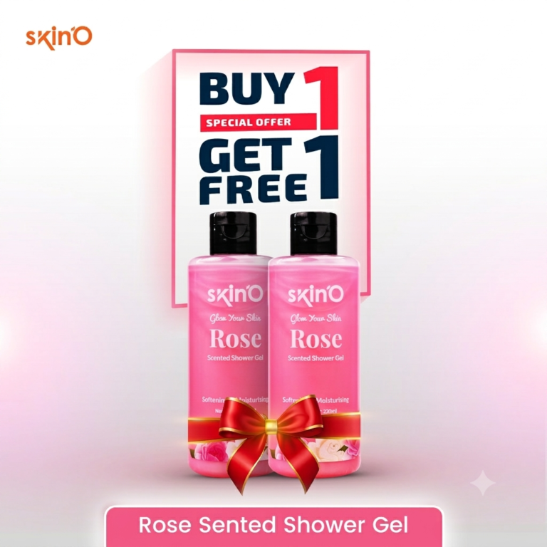 Buy 1 Skin'O Glow Your Skin Rose Scented Shower Gel Get 1 free