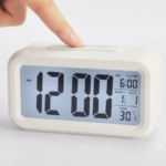 Smart LED Digital Alarm Clock with Date, Time and Temperature Display for Office and Home Desk