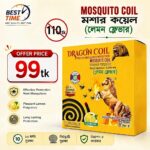 Dragon Mosquito Coil Lemon Flavor Low Smoke Effective Mosquito Coil 10Pcs