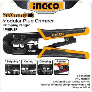 INGCO Modular Plug Crimper - HMPCN2468R