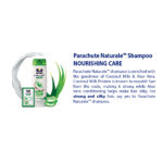 Parachute Naturale Nourishing Care Shampoo with Aloe Vera & Coconut Milk, For Strong & Silky Hair, Smoothens Hair, Paraben Free, 100% Vegan, All Hair Types, 160 ml