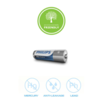 Philips LR6E4B/10 AA Ultra Alkaline Battery Bundle of 4 Pieces