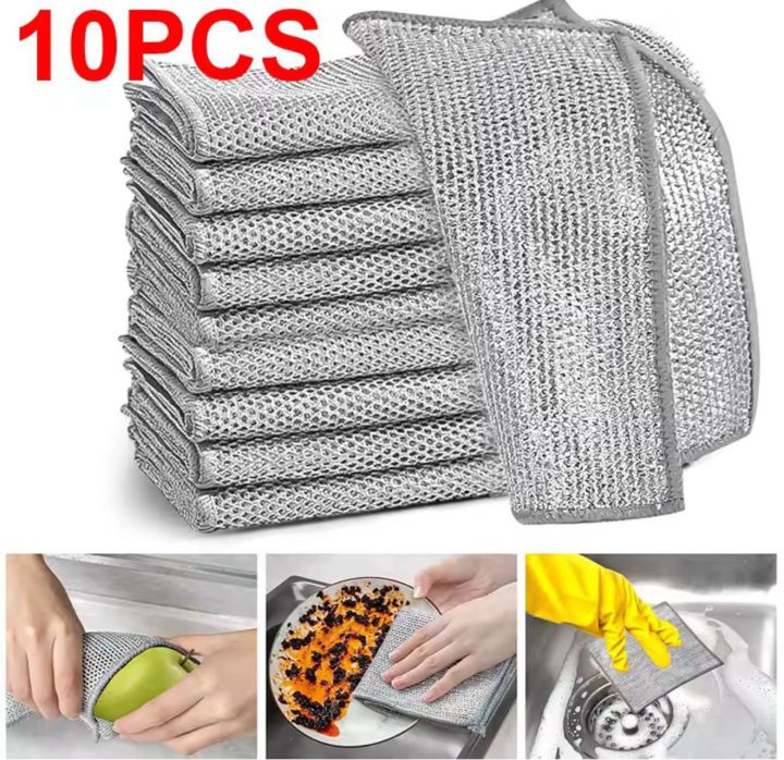 Non-scratch Wire Dishcloth ( 10 Pcs )