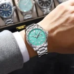 POEDAGAR 683 Watch for Man Elegant Date Week Waterproof Luminous Men Watch Quartz Stainless Steel Sports Men's Watches