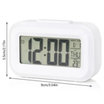 Smart LED Digital Alarm Clock with Date, Time and Temperature Display for Office and Home Desk