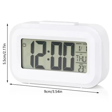 Smart LED Digital Alarm Clock with Date, Time and Temperature Display for Office and Home Desk