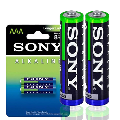SONY AAA 1.5V Long Lasting Alkaline Battery - 2 Pcs Pack (Non Rechargeable)