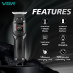 VGR V-964 Hair Clipper and Beard Trimmer for Men