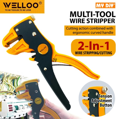 WELLOO Multifunctional Precise Wire Cutter Stripper With Cutting Edge