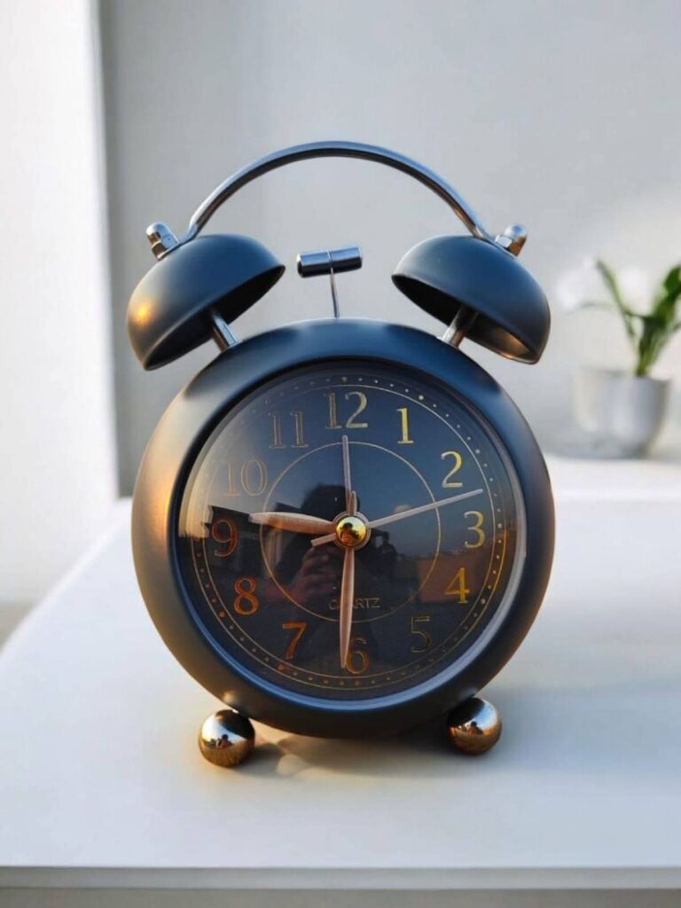 Premium Metal Twin Bell Loud Alarm Clock For Heavy Sleepers